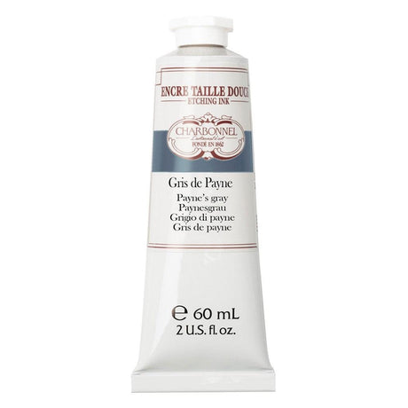 Charbonnel - Etching Ink 60ml - Paynes Grey - HobbyHimmelen