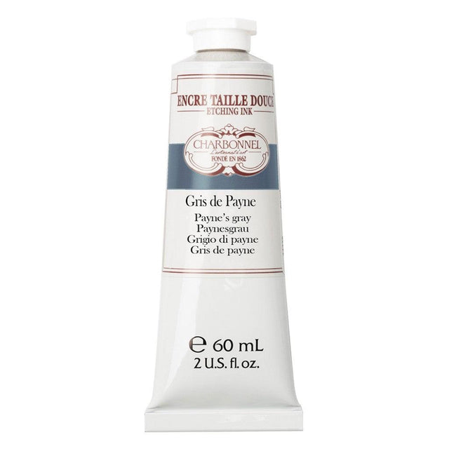 Charbonnel - Etching Ink 60ml - Paynes Grey - HobbyHimmelen