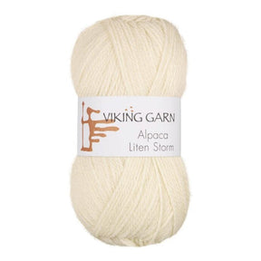 Alpaca Liten Storm - 702 Naturhvit - HobbyHimmelen