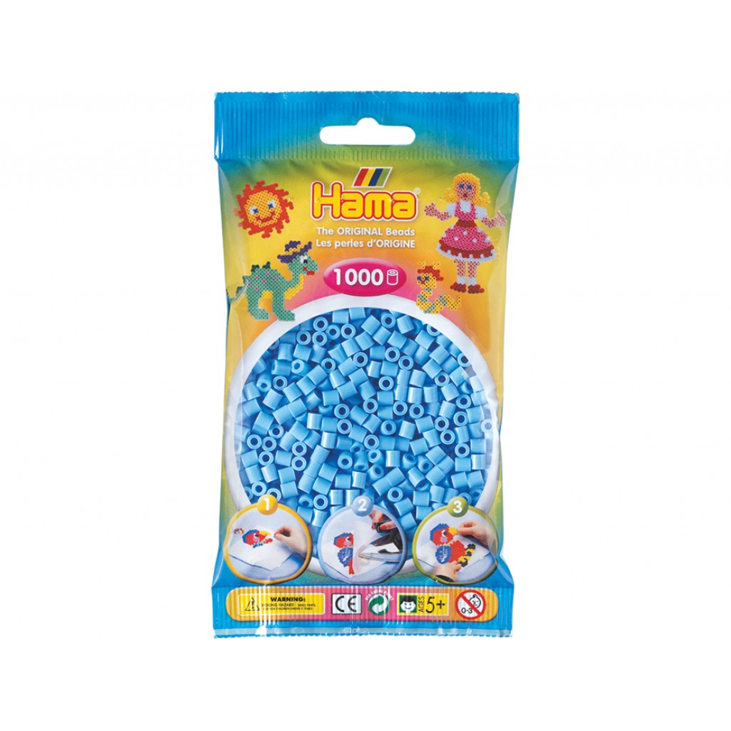 Hama Midi, 1000stk - 46 Pastell Blå