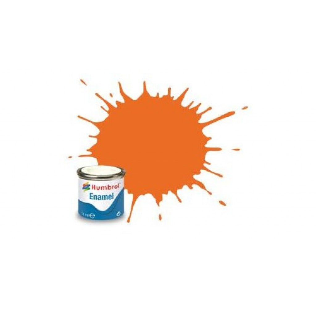 Humbrol emalje 46 matt 14 ml orange