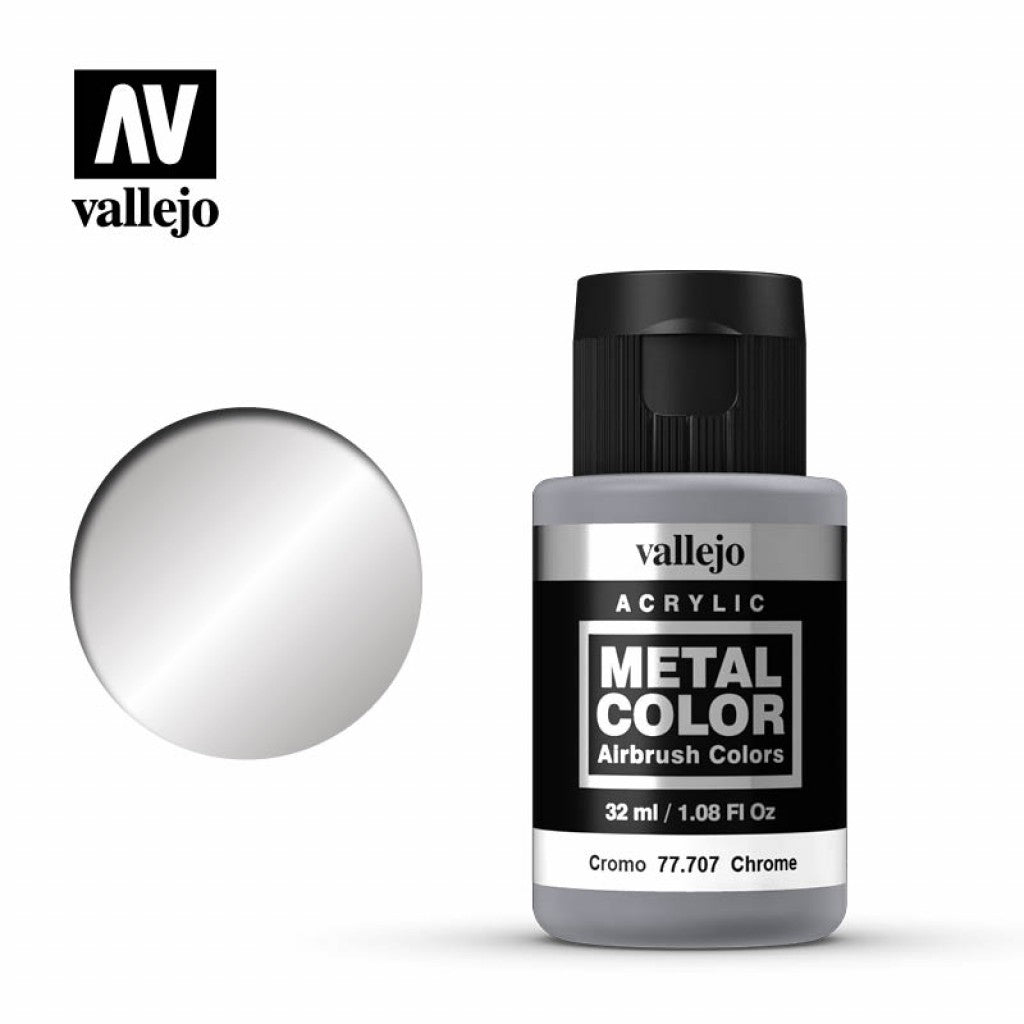Vallejo Metal Color 77.707 - Chrome 32 ml