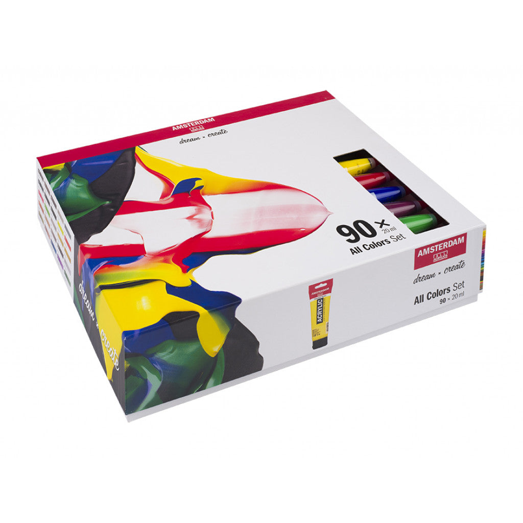 Amsterdam Standard 20ml - Sett 90 ass. farger