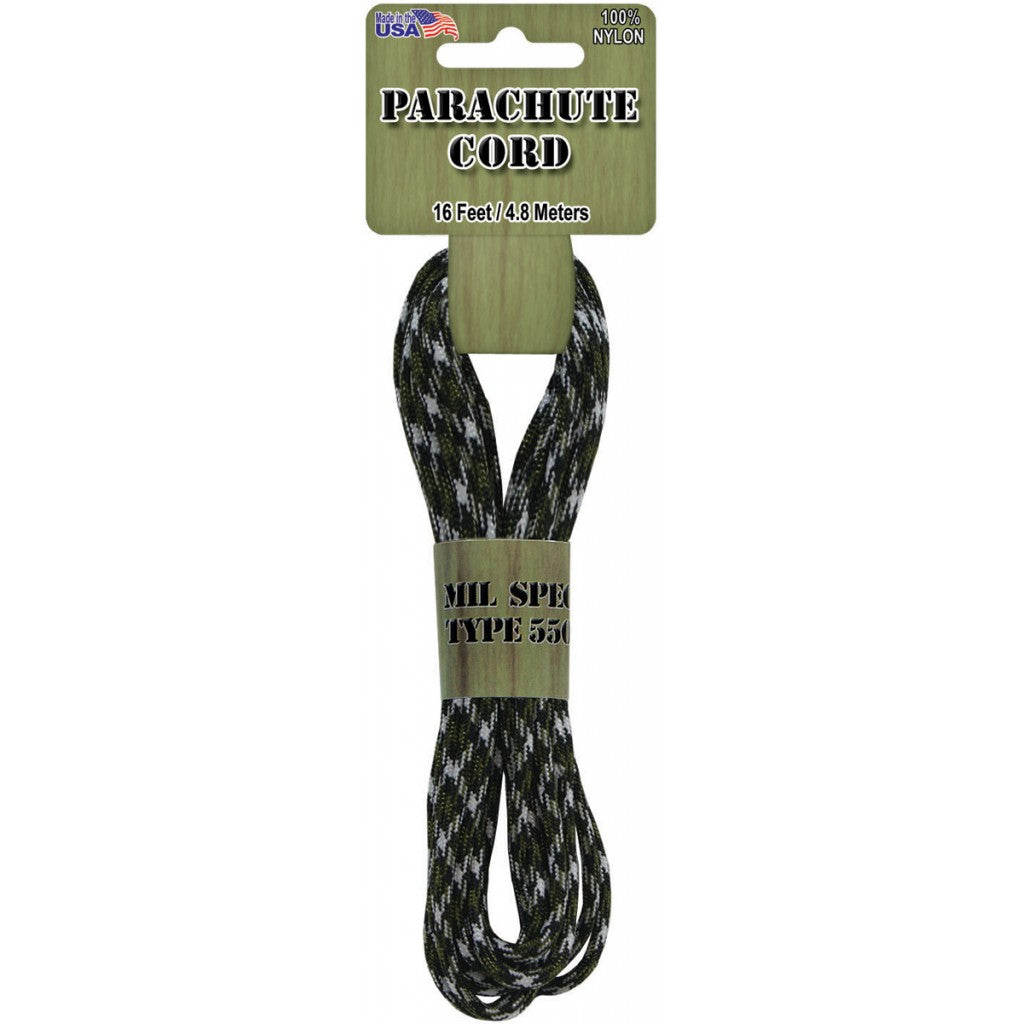 Parachute Cord 550, 4mm x 4,8m - Army Camouflage