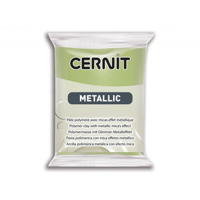 Cernit Metallic 56g - 051 Green Gold - HobbyHimmelen