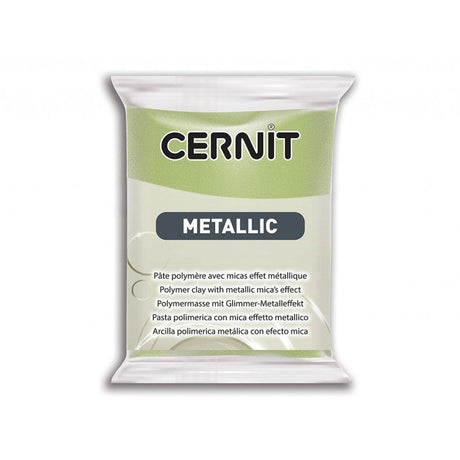 Cernit Metallic 56g - 051 Green Gold - HobbyHimmelen