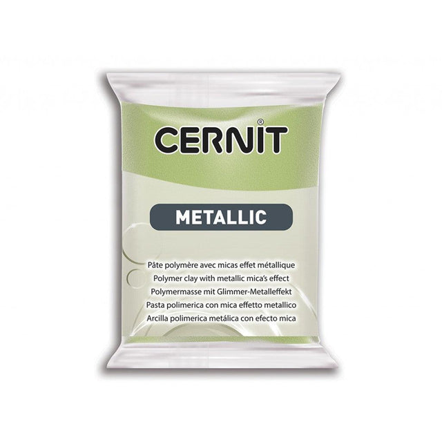 Cernit Metallic 56g - 051 Green Gold - HobbyHimmelen