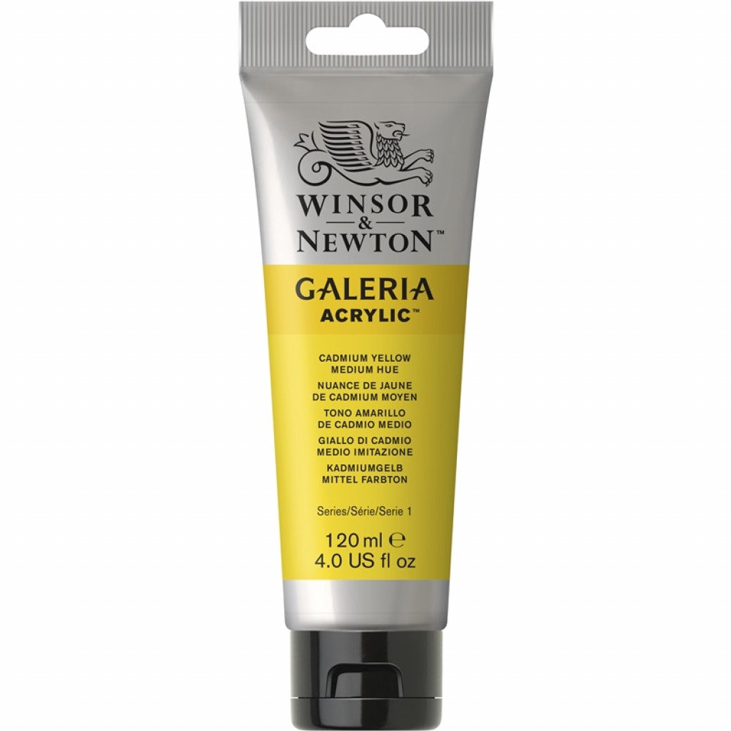 W&N - Galeria Acrylic 120ml - 120 Cadmium Yellow Medium Hue