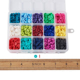 #1 Heishi Perlesett 6mm, 15 farger (3000 perler) - Urban Vibes - HobbyHimmelen