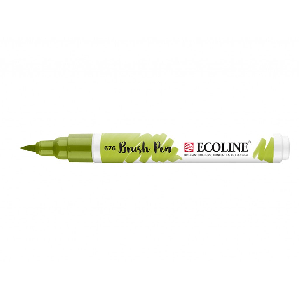 Talens Ecoline Brush Pen - 676 Grass Green
