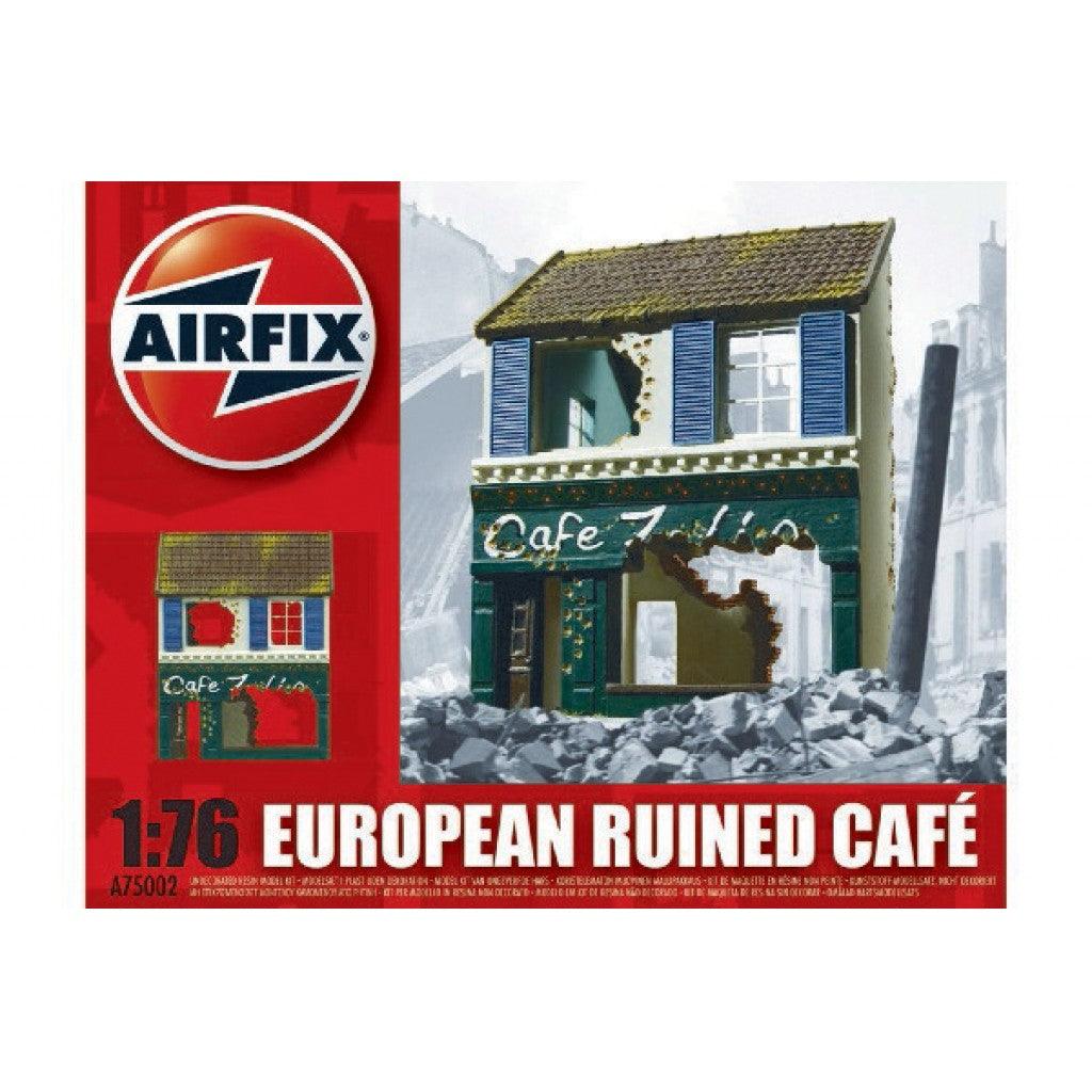 Airfix - European Ruined Café 1:76, A75002 - HobbyHimmelen