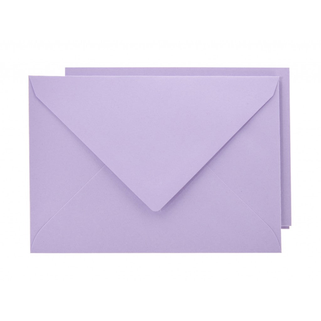 Staz Kort & Konvolutt - A6 10stk - 36 Lavendel