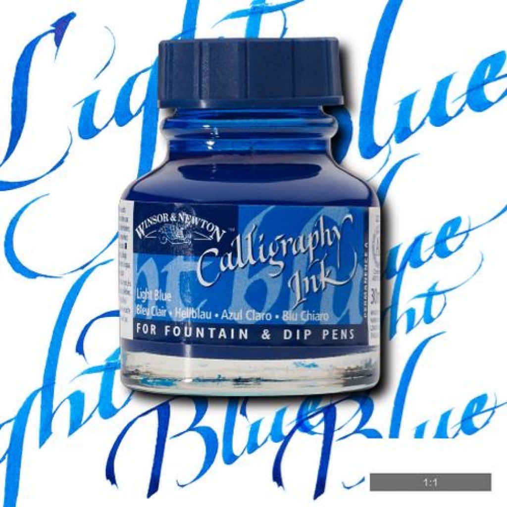W&N Calligraphy Ink 30ml - 350 Light Blue