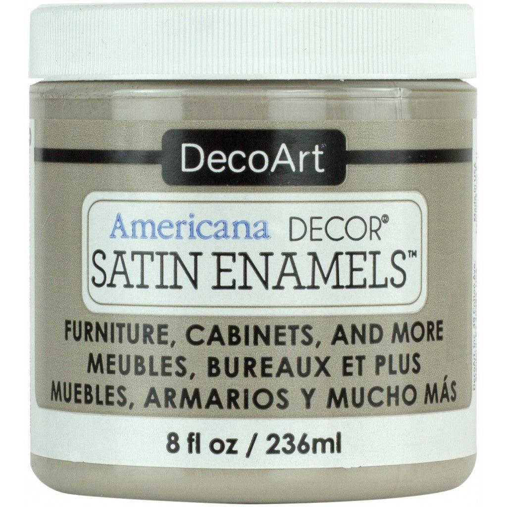 Americana - Decor Satin Enamels 236ml - Grey Taupe - HobbyHimmelen