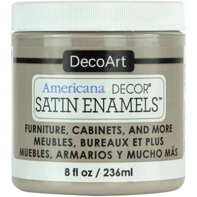 Americana - Decor Satin Enamels 236ml - Grey Taupe - HobbyHimmelen