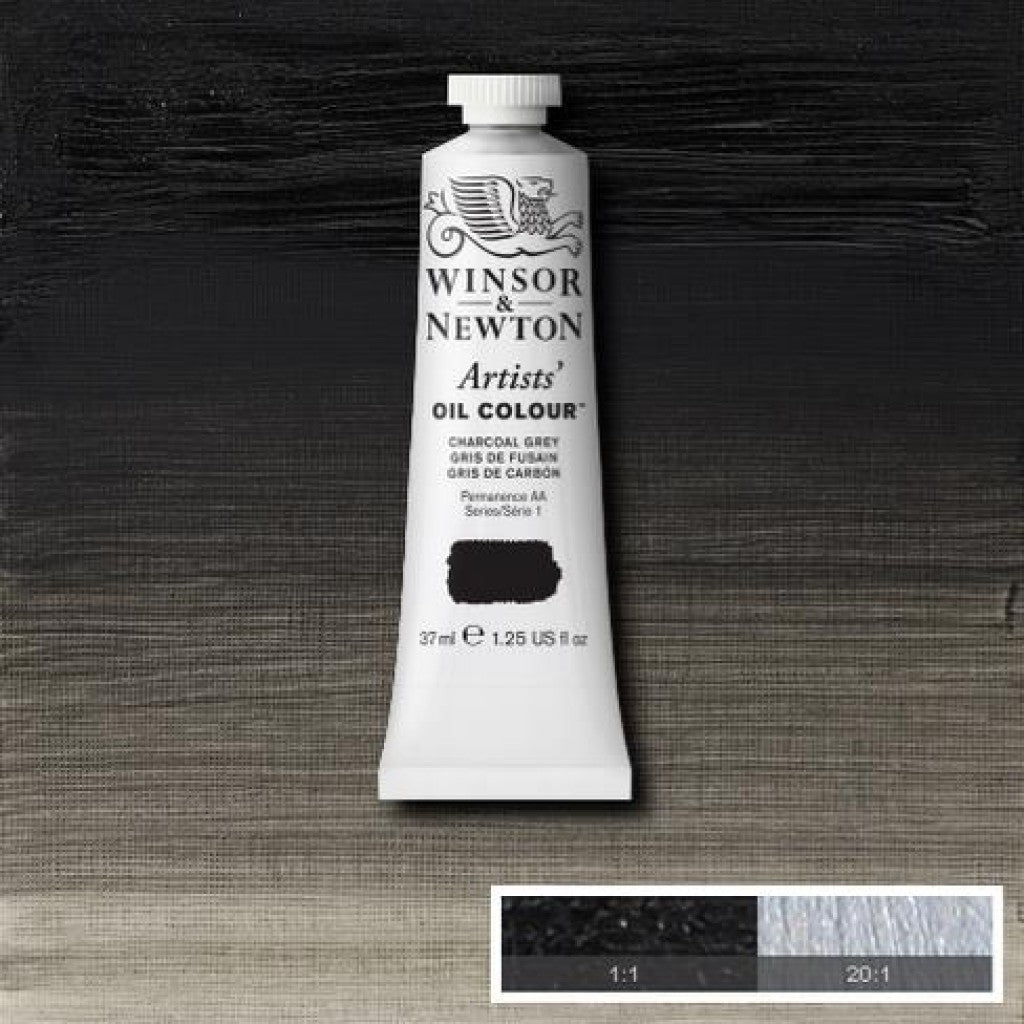 W&N - Artists Oil 37ml - 142 Charcoal Grey