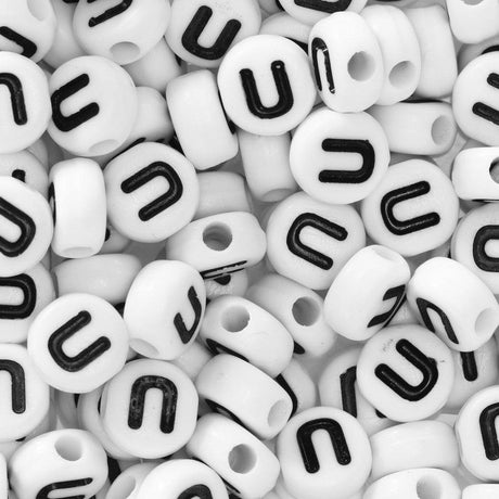 Bokstavperler 50stk. U - HobbyHimmelen