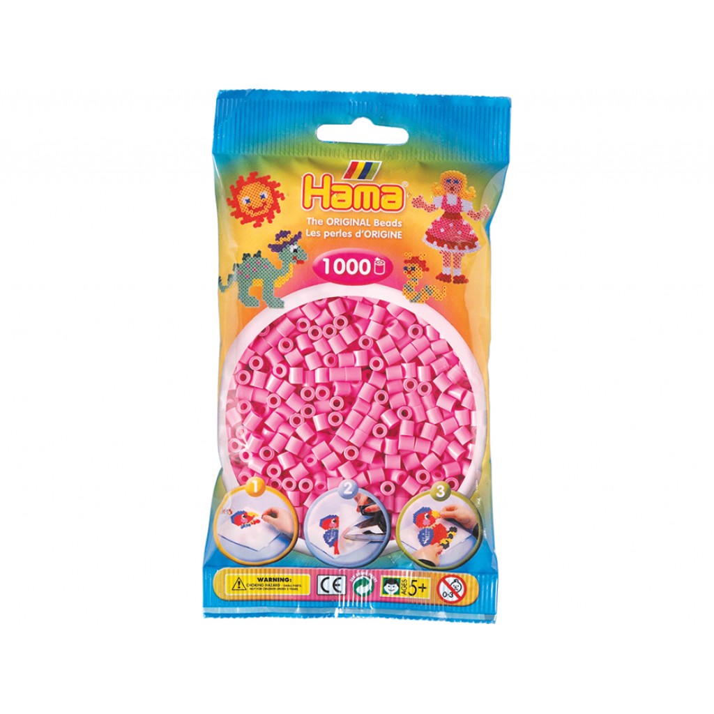 Hama Midi, 1000stk - 48 Pastell Rosa