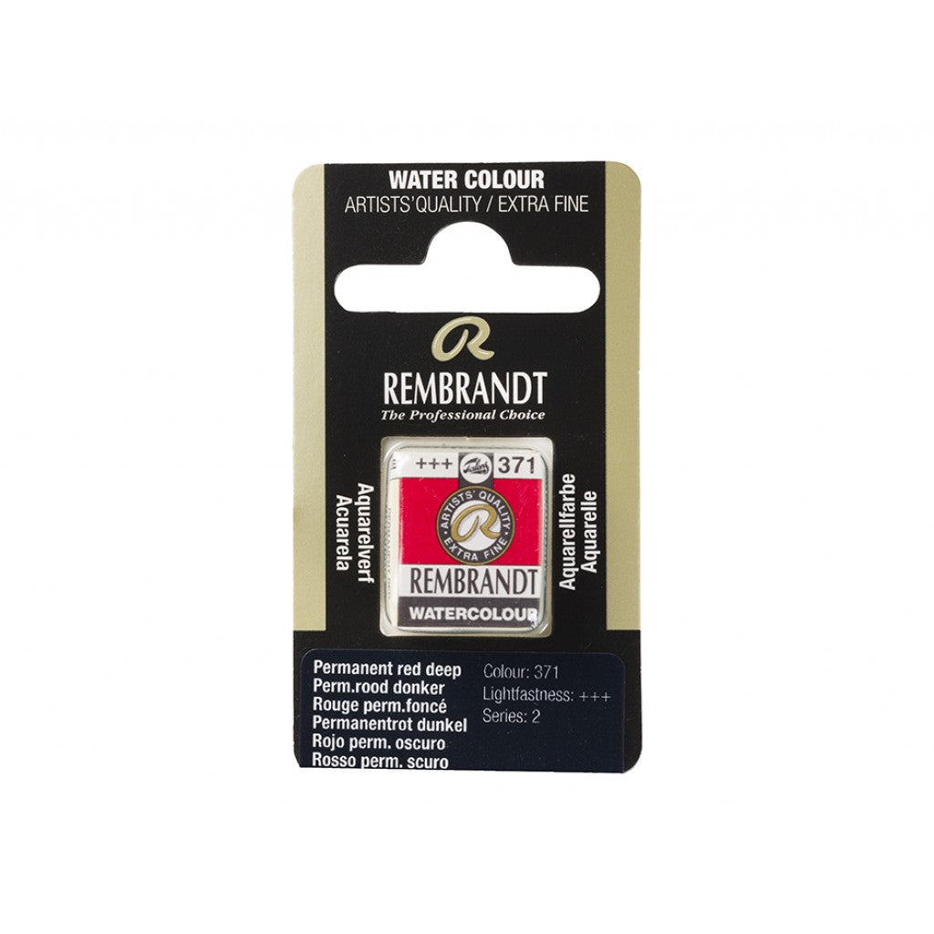 Rembrandt Akvarell Halfpan - Permanent Red Deep 371