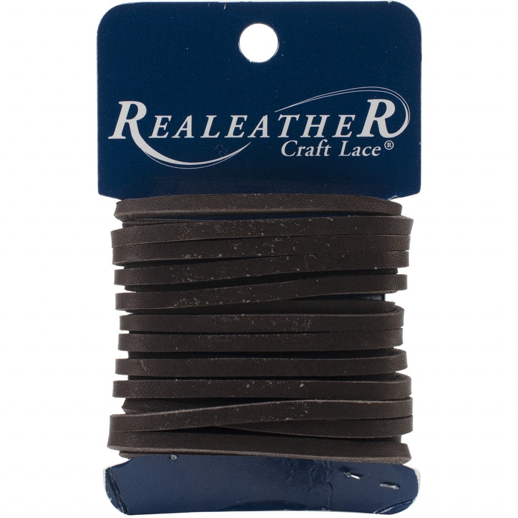 Skinnreim Flat 0,3mm x 3,6m - Dark Brown
