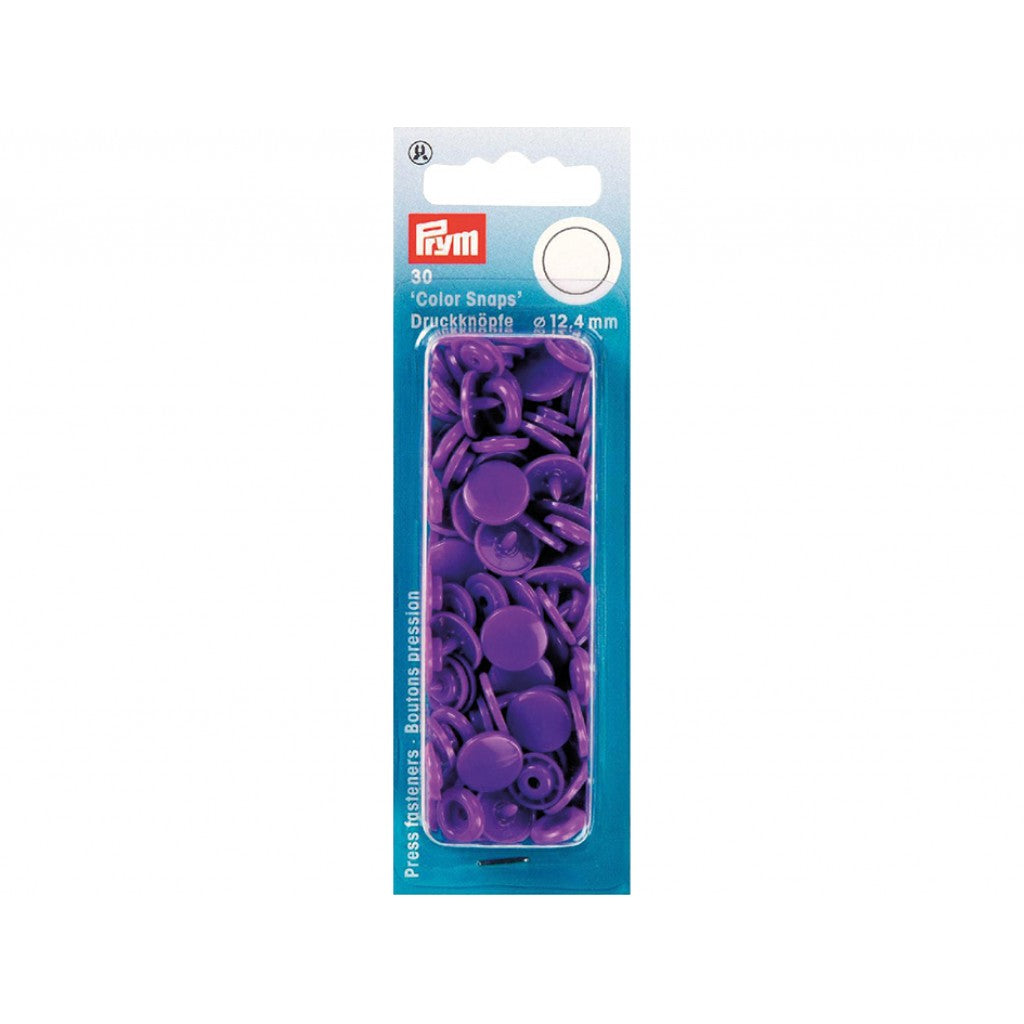 Prym Non-sew Color Snaps - Ø12.4 - Lilla