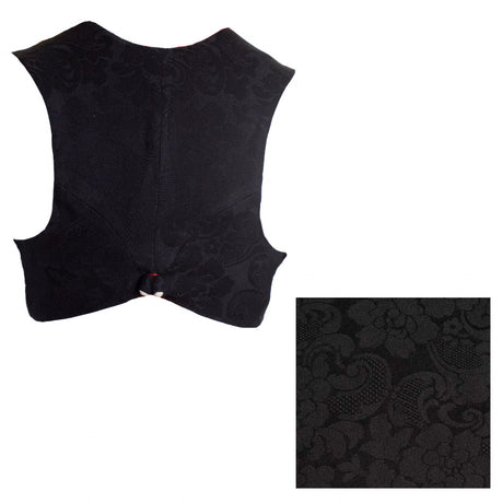 Materialpakke til Damevest, Vest Agder - Ulldamask Svart XS-L