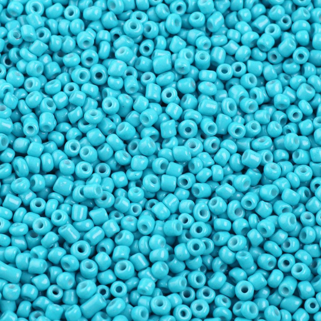 Amazing! Seed Beads 8/0 (3mm), 12g - Dark Turquoise - HobbyHimmelen