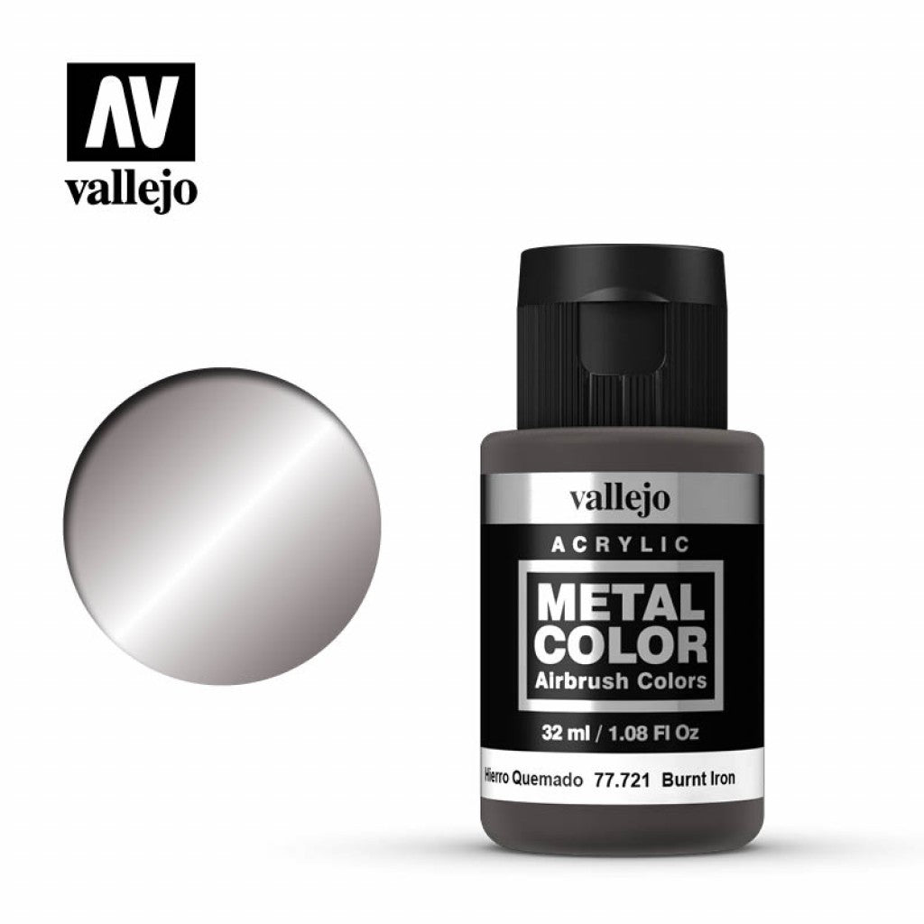 Vallejo Metal Color 77.721 - Burnt Iron 32ml