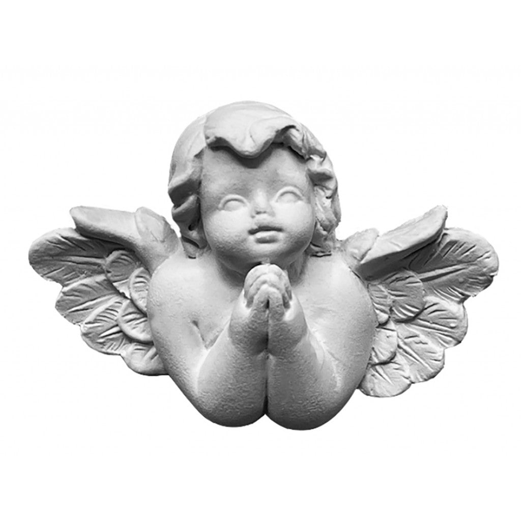 Powertex Gipsfigur - Angel 2D - Praying angel