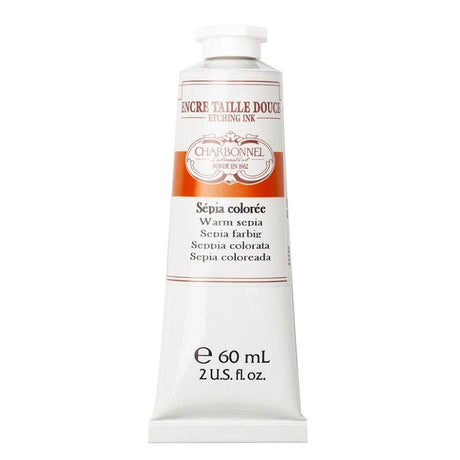 Charbonnel - Etching Ink 60ml - Warm Sepia - HobbyHimmelen