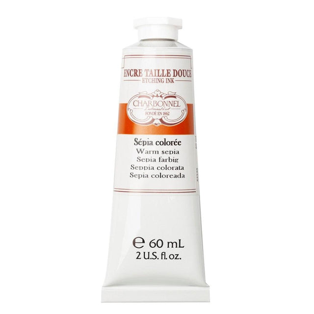 Charbonnel - Etching Ink 60ml - Warm Sepia - HobbyHimmelen