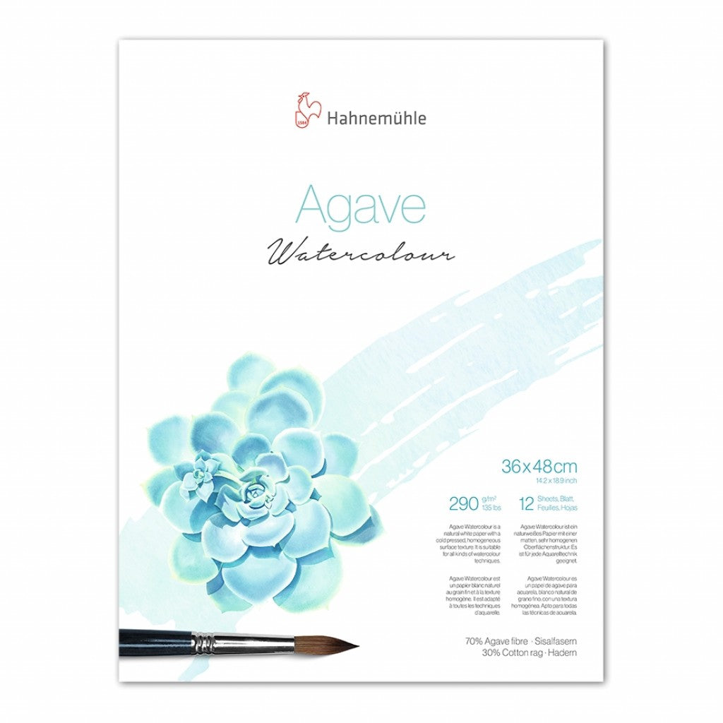 Hahnemüle Akvarellblokk - Agave 290gr 36x48cm