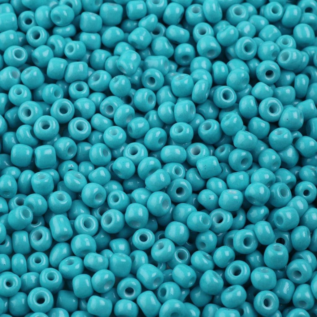 Amazing! Seed Beads 6/0 (4mm), 12g - Dark Turquoise - HobbyHimmelen