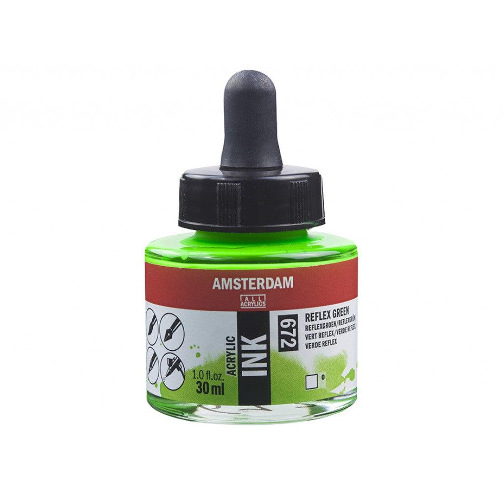 Amsterdam Ink 30ml - 672 Reflex Green - HobbyHimmelen