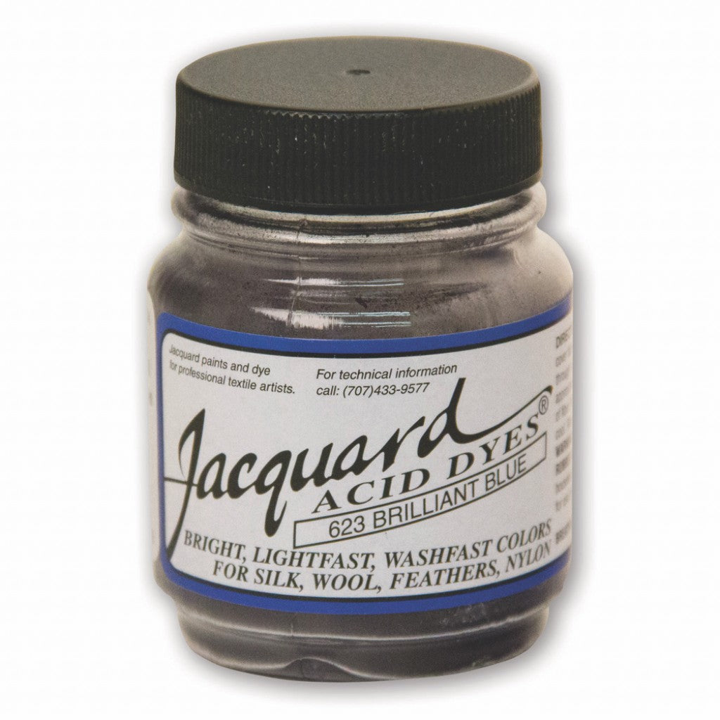 Jacquard Acid Dyes (Syrefarger), 14g - Brilliant Blue