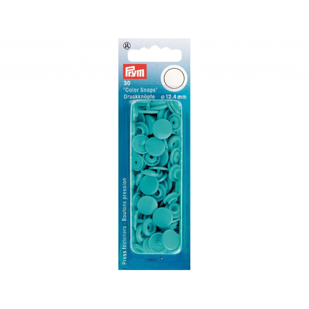 Prym Non-sew Color Snaps - Ø12.4 - Turkis