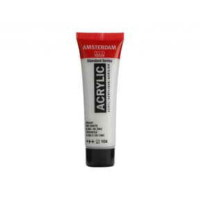 Amsterdam Standard 20ml - 104 Zinc White - HobbyHimmelen