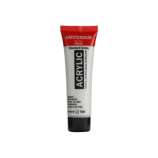 Amsterdam Standard 20ml - 104 Zinc White - HobbyHimmelen