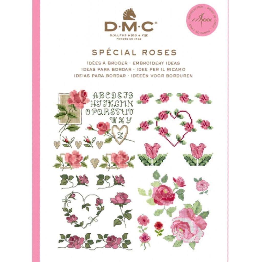 DMC Mønsterhefte Mini - Roser