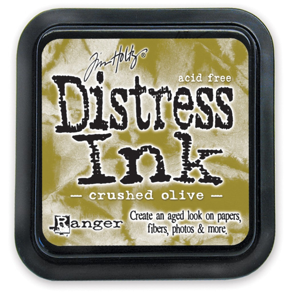 Stempelpute Tim Holtz Distress Ink - Crushed Olive