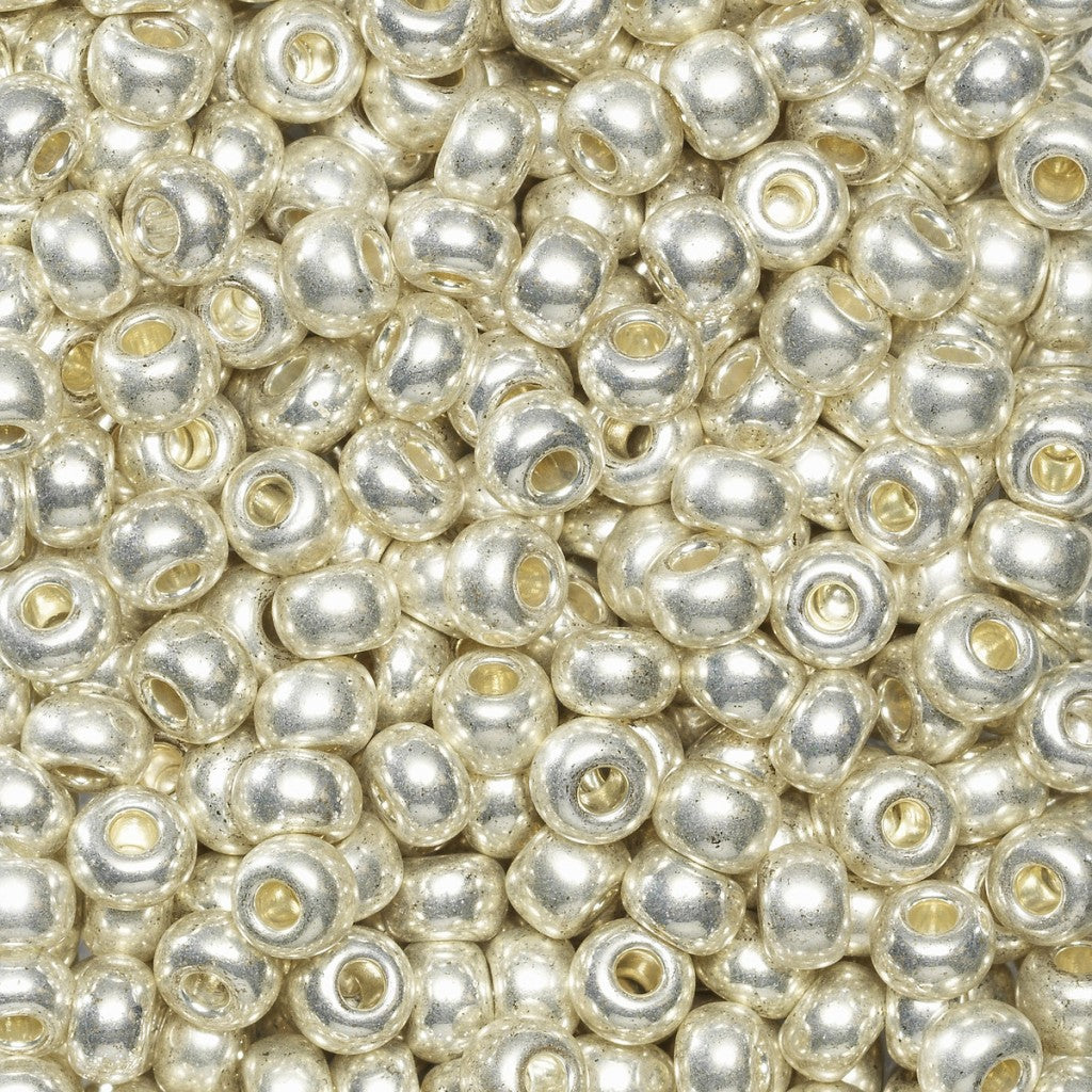 Rocaillesperle 6/0 - Sølv Metallic