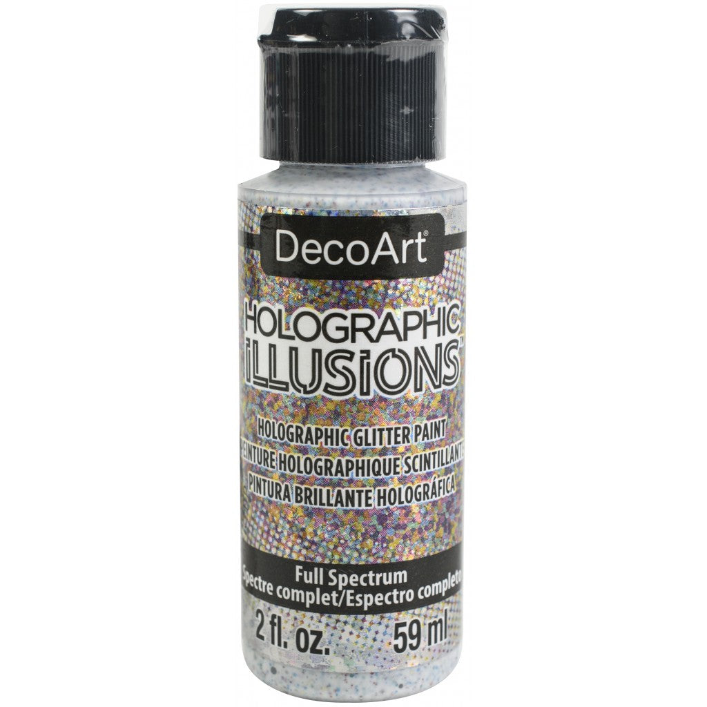 DecoArt - Holographic Illusions Paint 59ml, Full Spectrum  - Multi