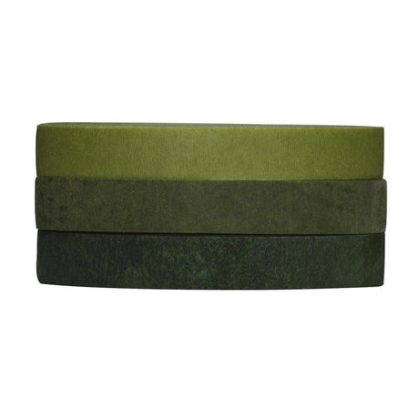 Blomsterteip 13mmx27m - 3 Grønne Nyanser - HobbyHimmelen