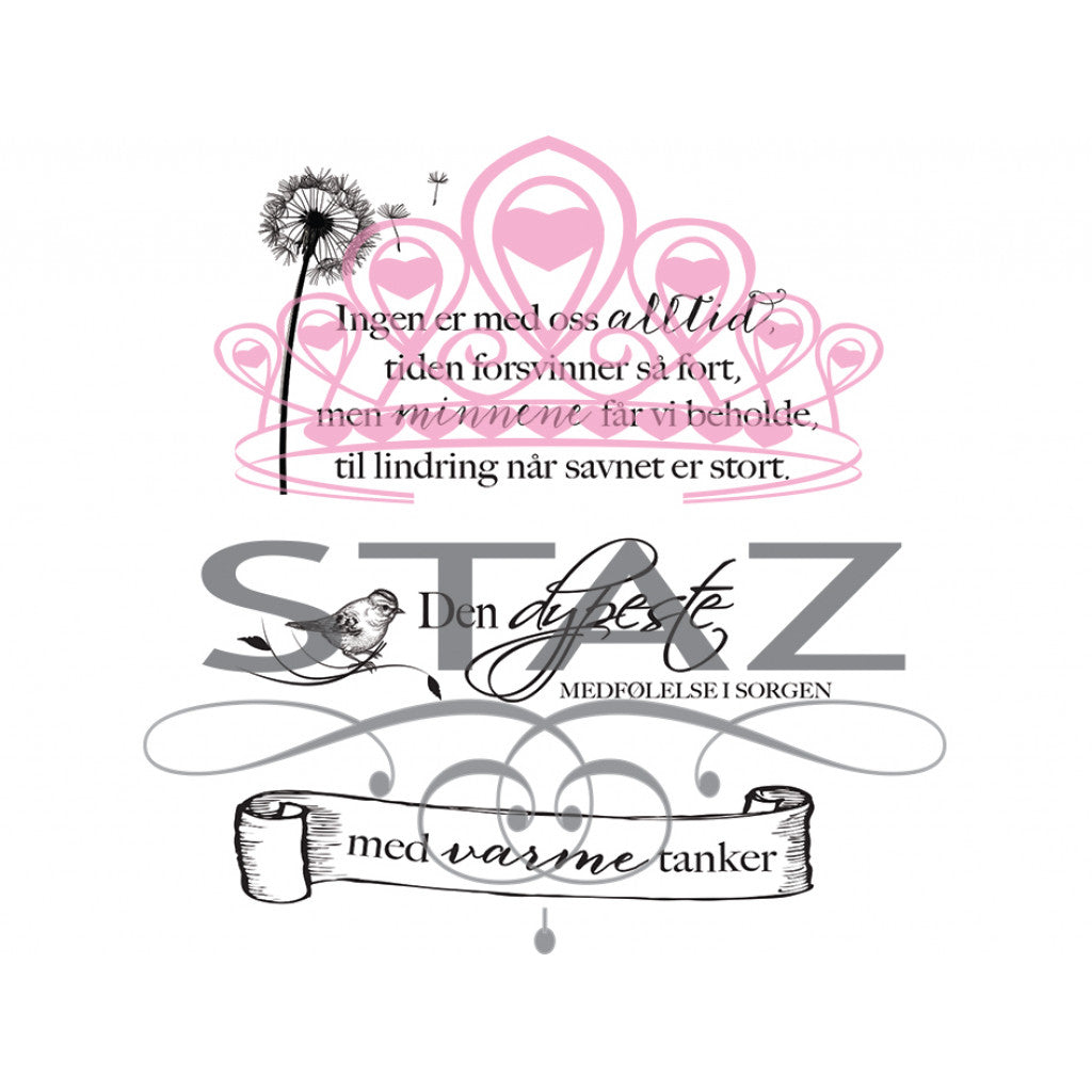 Staz Stempelsett - Kondolanse