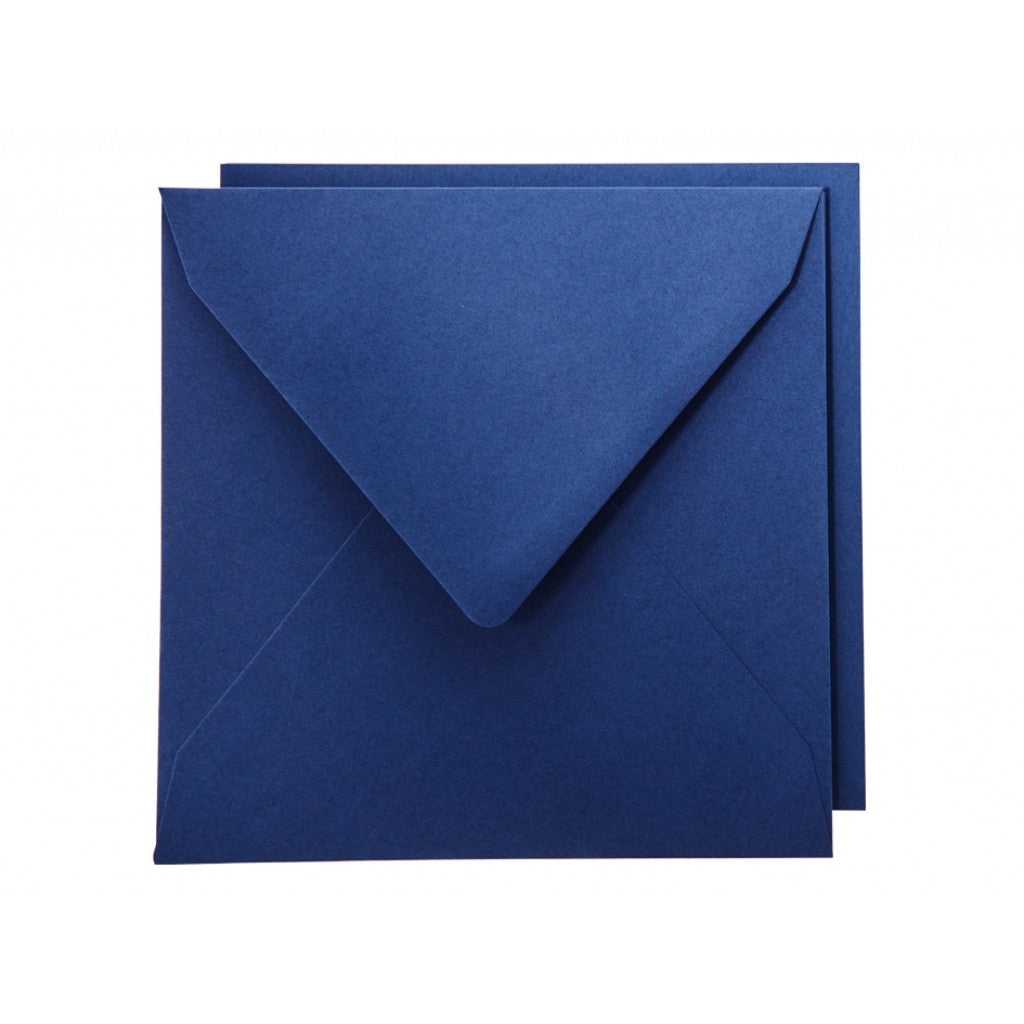 Staz Kort & Konvolutt - 16x16cm 10 stk - 39 Mørk Blå