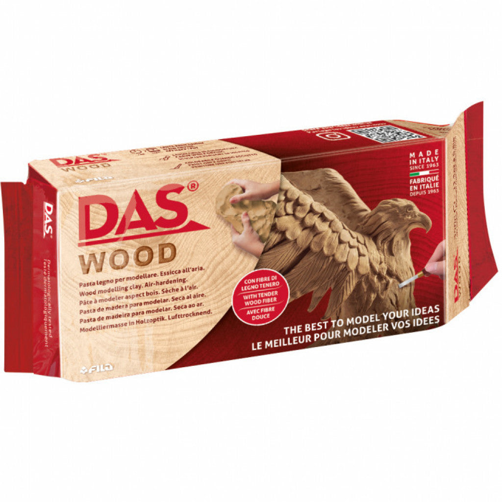Das Lufttørkende leire - Wood 700g