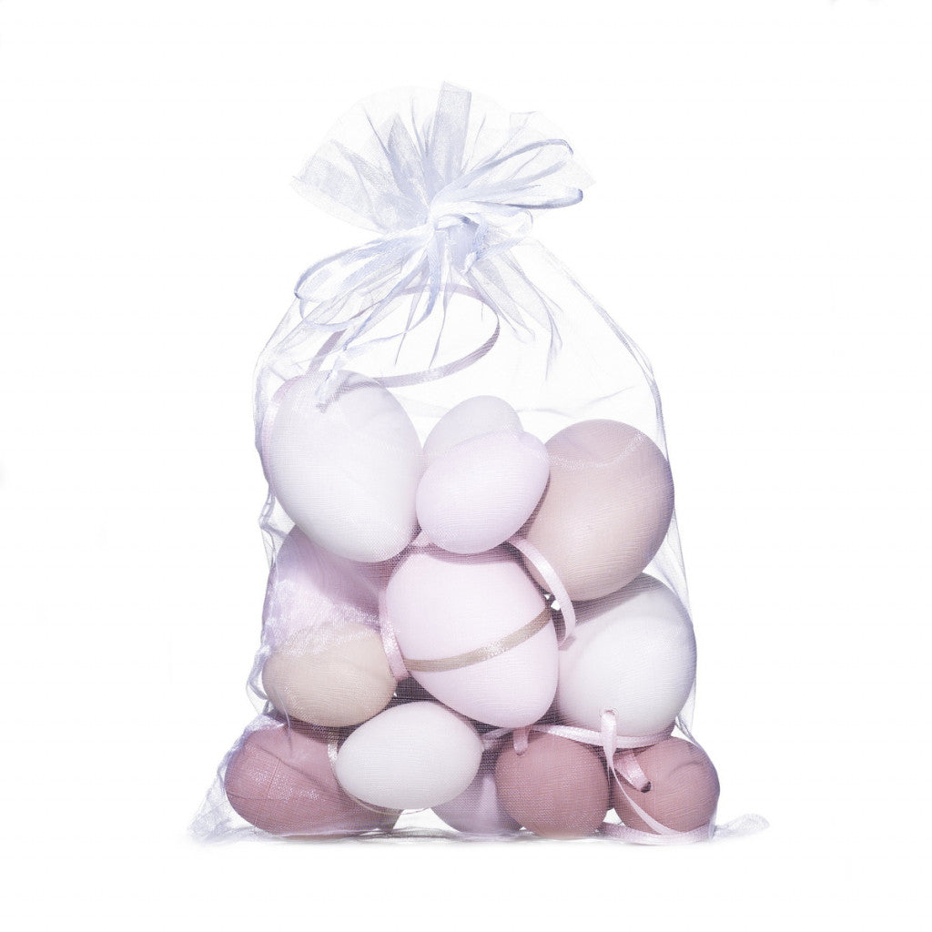 Plastegg, 4 & 6cm -  16stk Rosamix Matt