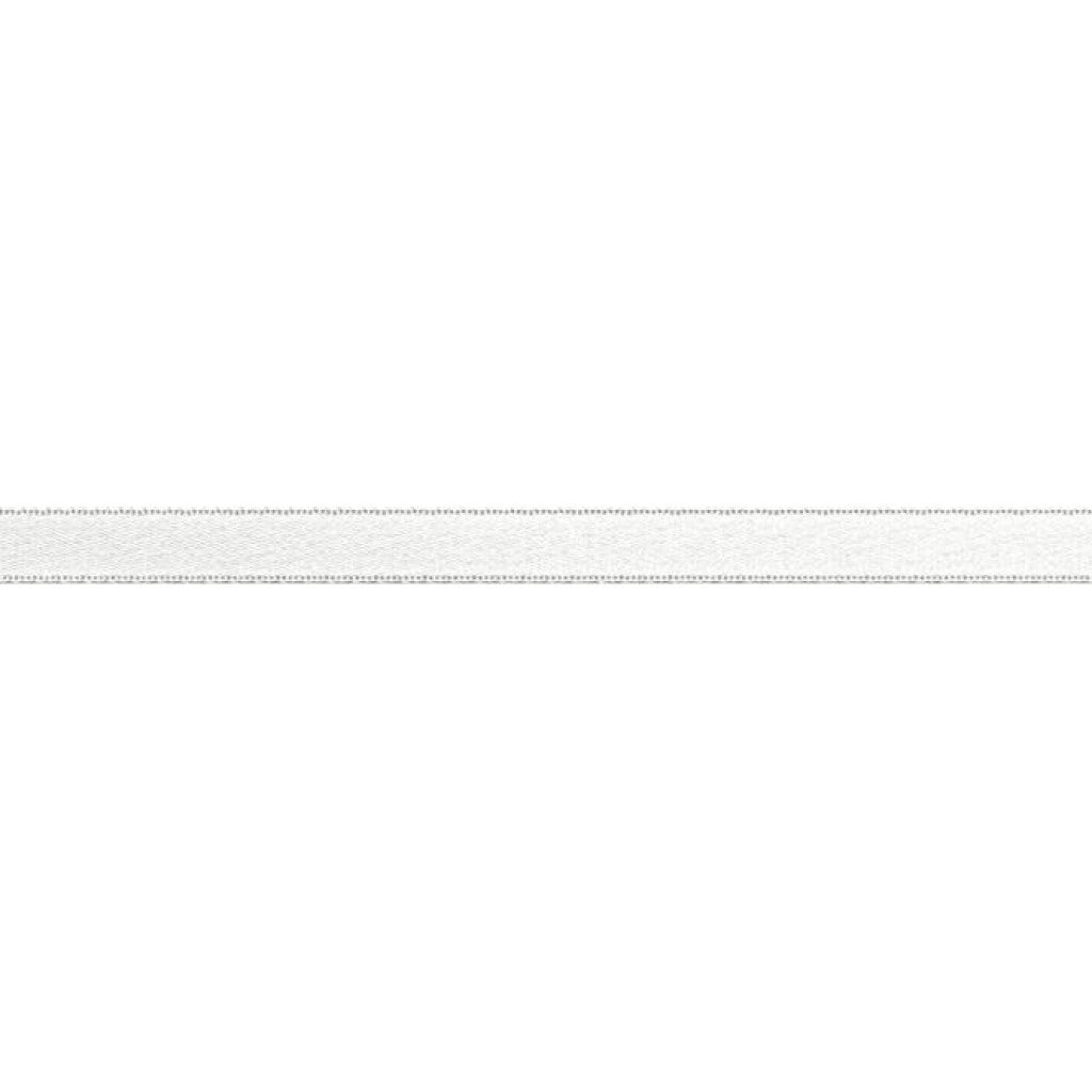 Satengbånd - 6mm - 401 Blanc