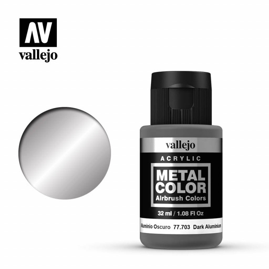 Vallejo Metal Color 77.703 - Dark Aluminium 32ml