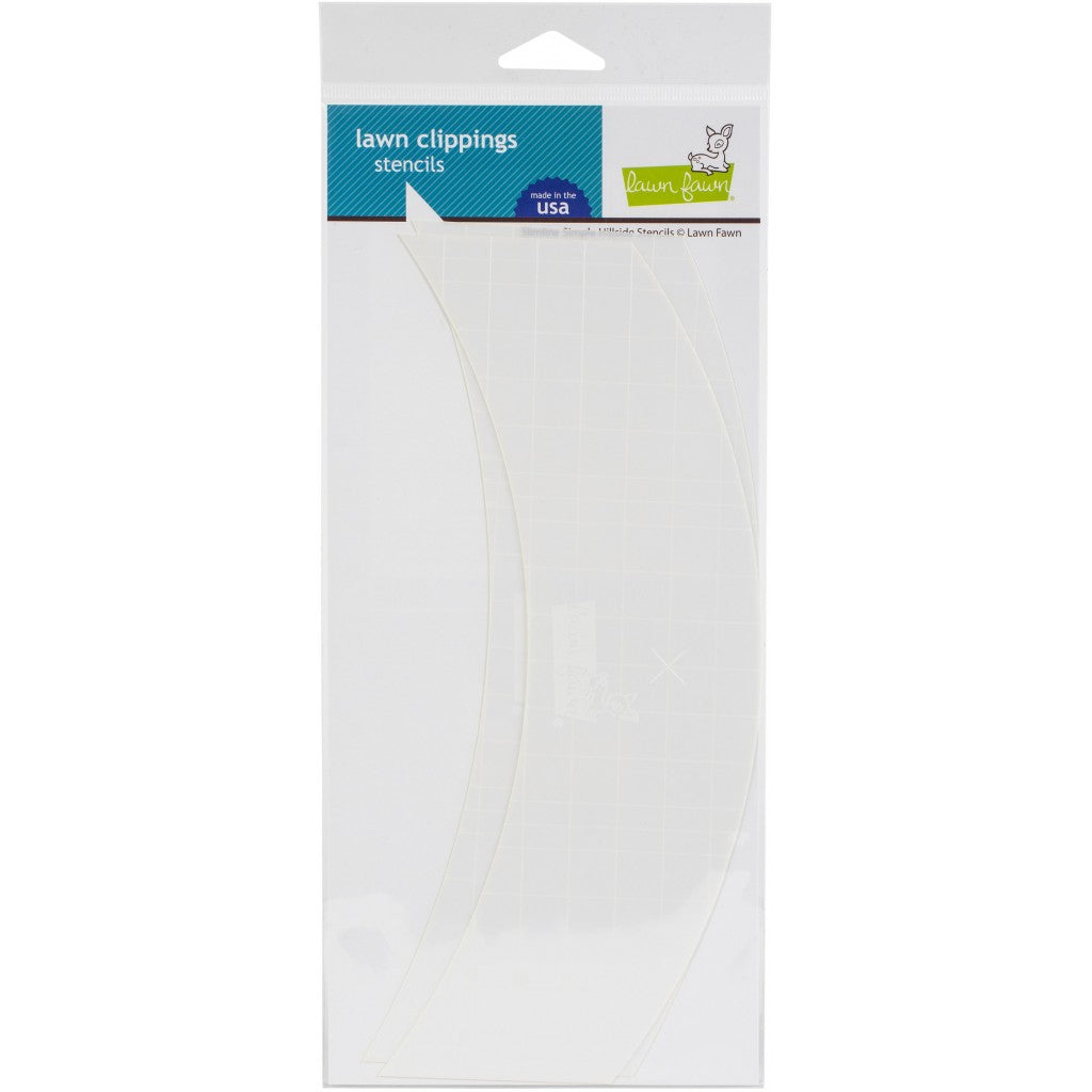 Lawn Clippings Stencils-Slimline Simple Hillside
